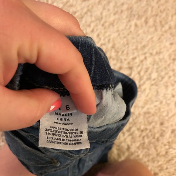 Hudson Girls ripped distressed skinny jeans size 6 - Picture 5 of 7